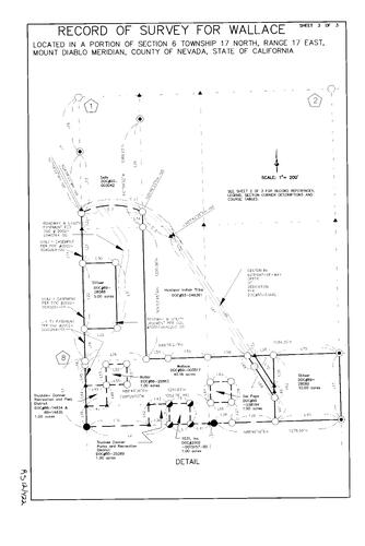 Click to see Record of Survey Book 12, pg. 422 (2003) of Nevada County Recorders Survey Maps Book 12