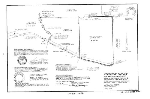 Click to see Record of Survey Book 12, pg. 456 (2003) of Nevada County Recorders Survey Maps Book 12
