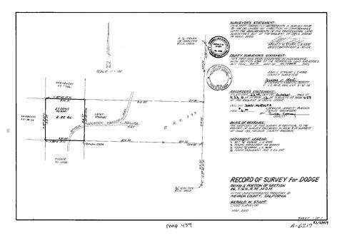 Click to see Record of Survey Book 12, pg. 459 (2003) of Nevada County Recorders Survey Maps Book 12