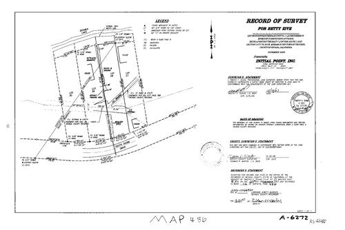 Click to see Record of Survey Book 12, pg. 486 (2003) of Nevada County Recorders Survey Maps Book 12