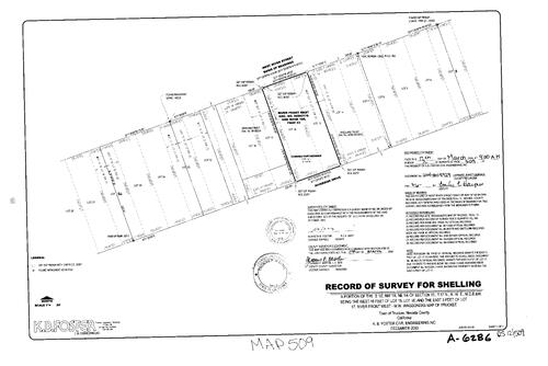 Click to see Record of Survey Book 12, pg. 509 (2004) of Nevada County Recorders Survey Maps Book 12