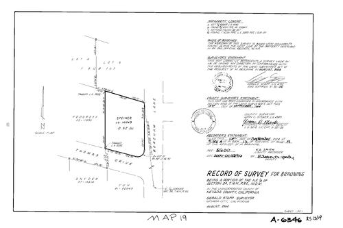 Click to see Record of Survey Book 13, pg. 19 (2004) of Nevada County Recorders Survey Maps Book 13