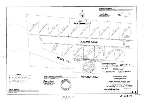 Click to see Record of Survey Book 13, pg. 51 (2004) of Nevada County Recorders Survey Maps Book 13