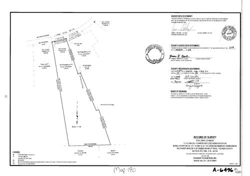 Click to see Record of Survey Book 13, pg. 180 (2006) of Nevada County Recorders Survey Maps Book 13