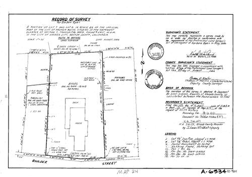 Click to see Record of Survey Book 13, pg. 214 (2006) of Nevada County Recorders Survey Maps Book 13