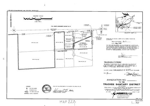 Click to see Record of Survey Book 13, pg. 223 (2006) of Nevada County Recorders Survey Maps Book 13