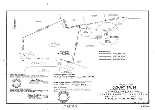 Click to see Record of Survey Book 13, pg. 242 (2006) of Nevada County Recorders Survey Maps Book 13