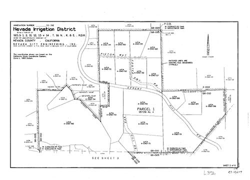 Click to see Record of Survey Book 13, pg. 279 (2007) of Nevada County Recorders Survey Maps Book 13