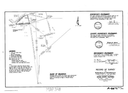 Click to see Record of Survey Book 13, pg. 348 (2007) of Nevada County Recorders Survey Maps Book 13