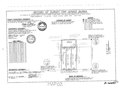 Click to see Record of Survey Book 14, pg. 002 (2008) of Nevada County Recorders Survey Maps Book 14