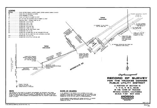Click to see Record of Survey Book 14, pg. 034 (2008) of Nevada County Recorders Survey Maps Book 14