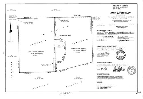 Click to see Record of Survey Book 14, pg. 047 (2008) of Nevada County Recorders Survey Maps Book 14