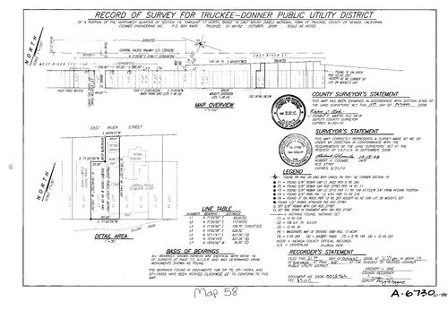 Click to see Record of Survey Book 14, pg. 058 (2008) of Nevada County Recorders Survey Maps Book 14
