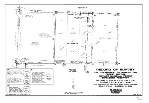 Click to see Record of Survey Book 14, pg. 061 (2008) of Nevada County Recorders Survey Maps Book 14