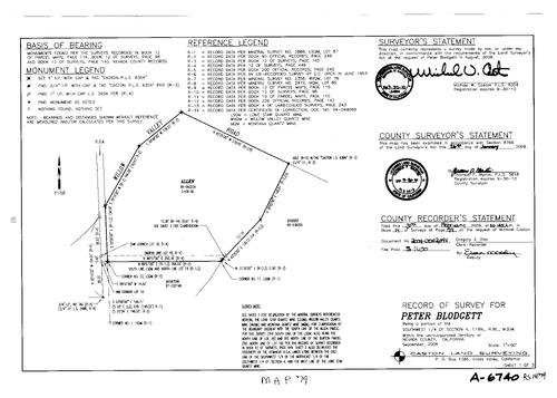 Click to see Record of Survey Book 14, pg. 079 (2009) of Nevada County Recorders Survey Maps Book 14