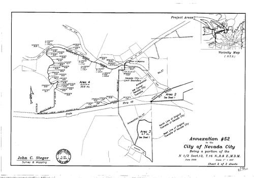 Click to see Record of Survey Book 14, pg. 101 (2009) of Nevada County Recorders Survey Maps Book 14