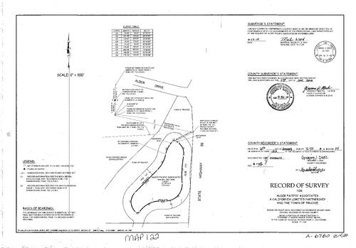 Click to see Record of Survey Book 14, pg. 122 (2010) of Nevada County Recorders Survey Maps Book 14