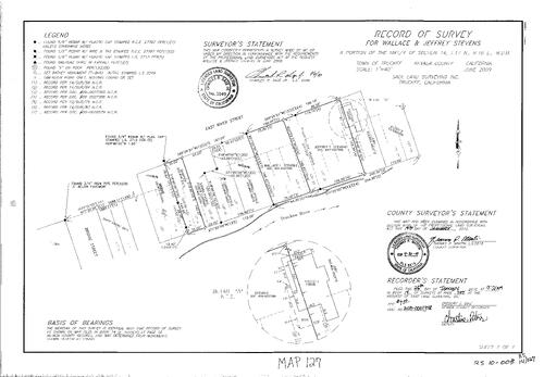 Click to see Record of Survey Book 14, pg. 127 (2010) of Nevada County Recorders Survey Maps Book 14