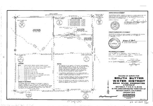 Click to see Record of Survey Book 14, pg. 130 (2010) of Nevada County Recorders Survey Maps Book 14