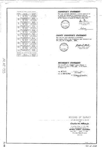 Click to see Record of Survey Book 14, pg. 155 (2010) of Nevada County Recorders Survey Maps Book 14