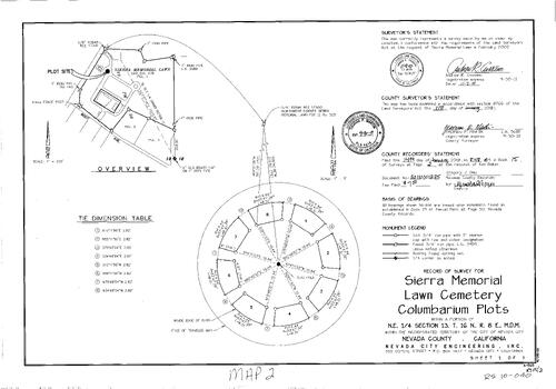 Click to see Record of Survey Book 15, pg. 002 (2011) of Nevada County Recorders Survey Maps Book 15