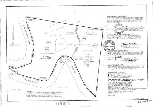 Click to see Record of Survey Book 15, pg. 017 (2011) of Nevada County Recorders Survey Maps Book 15
