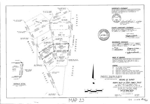 Click to see Record of Survey Book 15, pg. 023 (2011) of Nevada County Recorders Survey Maps Book 15