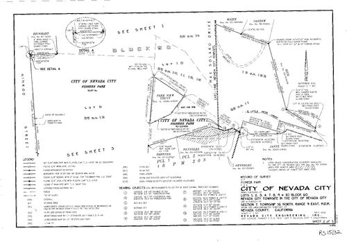 Click to see Record of Survey Book 15, pg. 32 (2011) of Nevada County Recorders Survey Maps Book 15