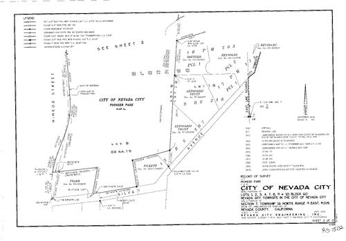 Click to see Record of Survey Book 15, pg. 32 (2011) of Nevada County Recorders Survey Maps Book 15
