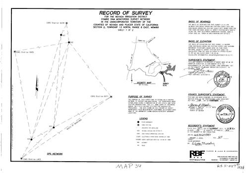 Click to see Record of Survey Book 15, pg. 36 (2011) of Nevada County Recorders Survey Maps Book 15