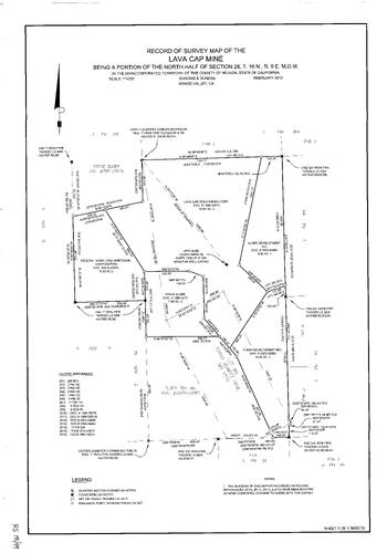 Click to see Record of Survey Book 15, pg. 49 (2012) of Nevada County Recorders Survey Maps Book 15