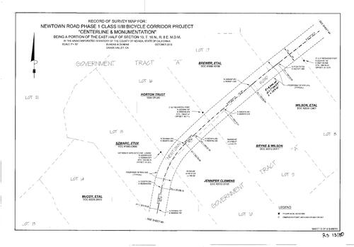 Click to see Record of Survey Book 15, pg. 80 (2012) of Nevada County Recorders Survey Maps Book 15