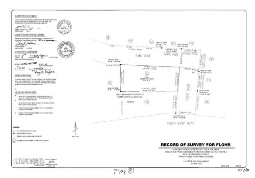 Click to see Record of Survey Book 15, pg. 81 (2012) of Nevada County Recorders Survey Maps Book 15