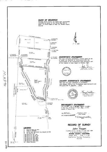 Click to see Record of Survey Book 15, pg. 96 (2013) of Nevada County Recorders Survey Maps Book 15