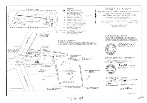 Click to see Record of Survey Book 15, pg. 99 (2013) of Nevada County Recorders Survey Maps Book 15
