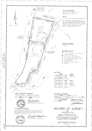 Click to see Record of Survey Book 15, pg. 104 (2013) of Nevada County Recorders Survey Maps Book 15