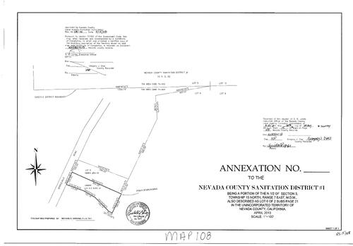 Click to see Record of Survey Book 15, pg. 108 (2013) of Nevada County Recorders Survey Maps Book 15