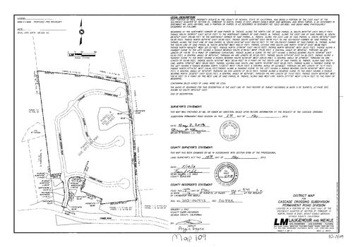 Click to see Record of Survey Book 15, pg. 109 (2013) of Nevada County Recorders Survey Maps Book 15