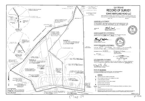 Click to see Record of Survey Book 15, pg. 114 (2013) of Nevada County Recorders Survey Maps Book 15