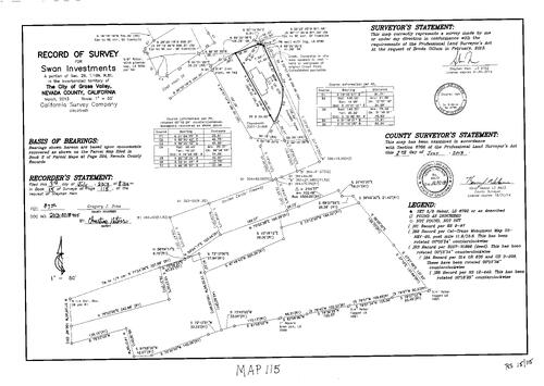 Click to see Record of Survey Book 15, pg. 115 (2013) of Nevada County Recorders Survey Maps Book 15