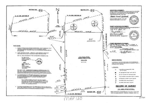 Click to see Record of Survey Book 15, pg. 120 (2013) of Nevada County Recorders Survey Maps Book 15
