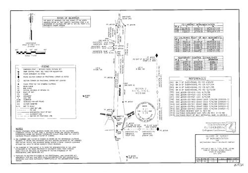 Click to see Record of Survey Book 15, pg. 121 (2013) of Nevada County Recorders Survey Maps Book 15
