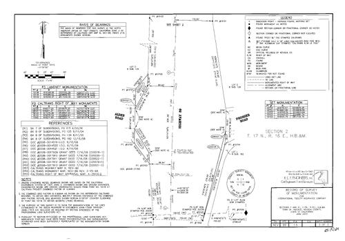 Click to see Record of Survey Book 15, pg. 121 (2013) of Nevada County Recorders Survey Maps Book 15