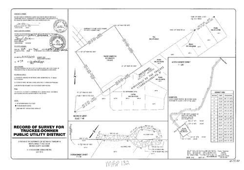 Click to see Record of Survey Book 15, pg. 132 (2013) of Nevada County Recorders Survey Maps Book 15