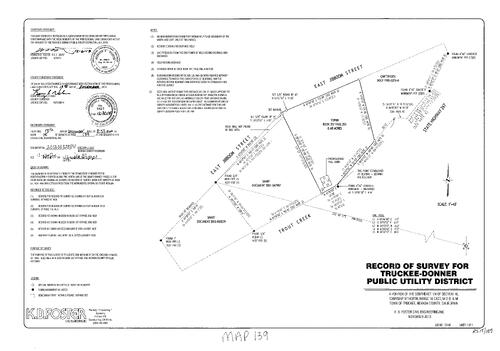 Click to see Record of Survey, Book 15, pg. 139 (2013) of Nevada County Recorders Survey Maps Book 15