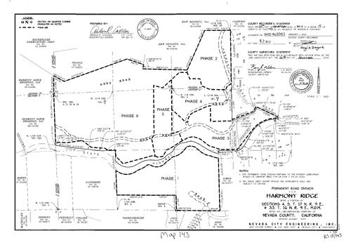 Click to see Record of Survey, Book 15, pg. 143 (2013) of Nevada County Recorders Survey Maps Book 15