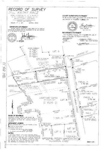 Click to see Record of Survey Book 15, pg. 148 (2014) of Nevada County Recorders Survey Maps Book 15