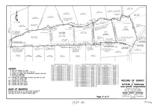 Click to see Record of Survey Book 15, pg. 153 (2014) of Nevada County Recorders Survey Maps Book 15