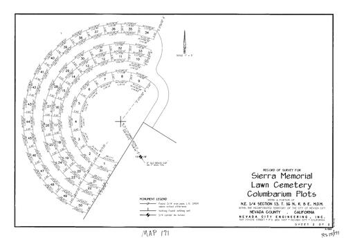 Click to see Record of Survey Book 15, pg. 171 (2014) of Nevada County Recorders Survey Maps Book 15