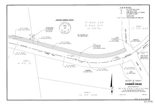 Click to see Record of Survey Book 15, pg. 183 (2014) of Nevada County Recorders Survey Maps Book 15